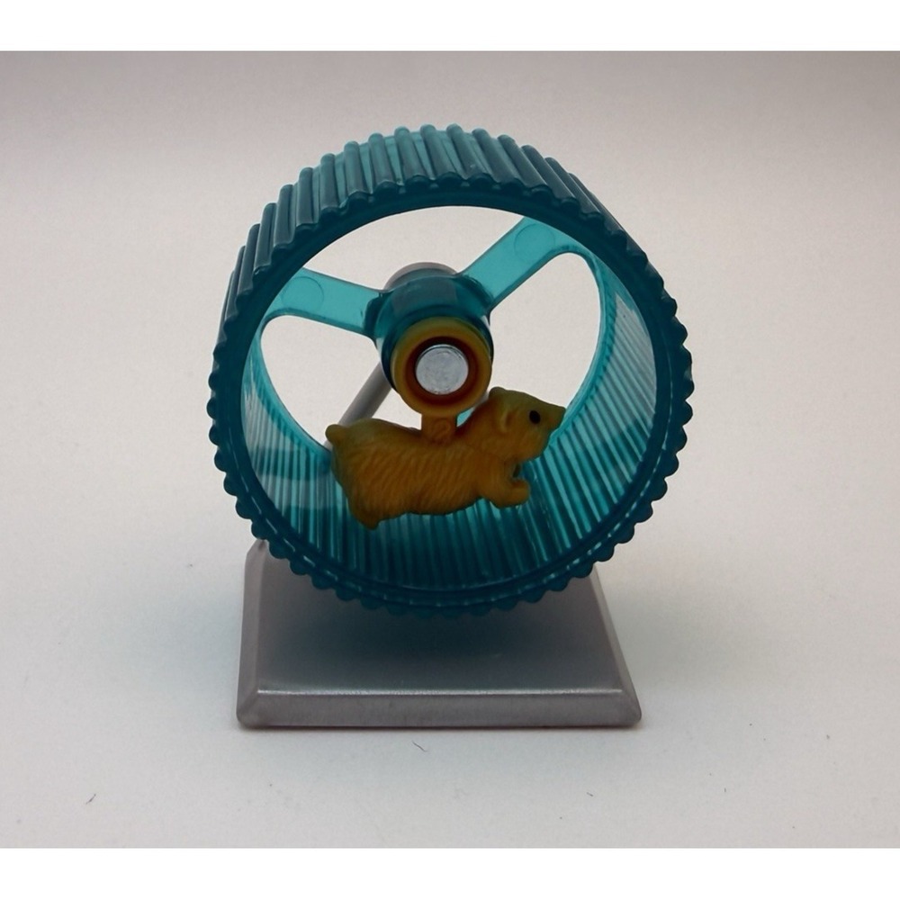 Barbie Doll Pet Boutique Hamster on Spinning Wheel Vet Tech Replacement Part